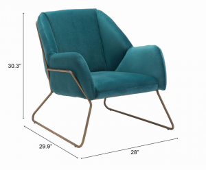 Zuo 101155 Stanza Arm Chair Green