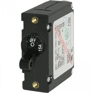 Seawide BS-7208 Breaker, A, 1 Pole Black-toggle Acdc 15a