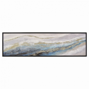 Plutus PBTH94626 Painting With Frame-oil On Canvas In Blue Natural Fib