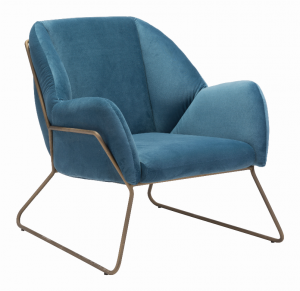 Zuo 101156 Stanza Arm Chair Blue