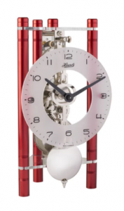 Hermle 23025360721 Lakin (redglass Dialsilver Pendulum)