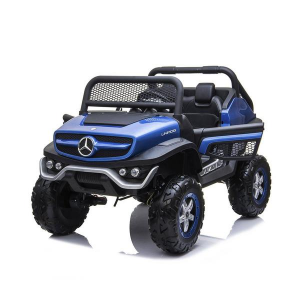 Dti UN101_blue 12v Mercedes Benz Unimog Ride On Car 2 Seaters With Par