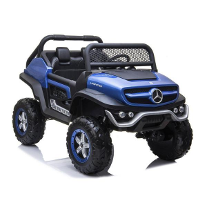 Dti UN101_blue 12v Mercedes Benz Unimog Ride On Car 2 Seaters With Par