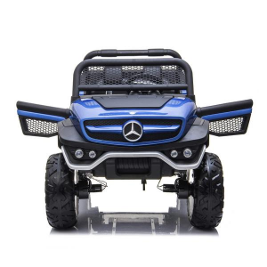 Dti UN101_blue 12v Mercedes Benz Unimog Ride On Car 2 Seaters With Par