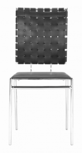 Zuo 333012 Criss Cross Dining Chair (set Of 4) Black