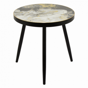 Plutus PBTH94649 Wood Decorative Table In Black Wood