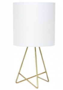 All LT2066-GDW Simple Designs Down To The Wire Table Lamp With Fabric 