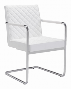 Zuo 100190 Quilt Dining Chair (set Of 2) White