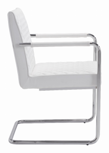 Zuo 100190 Quilt Dining Chair (set Of 2) White