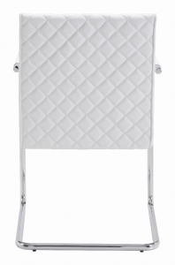 Zuo 100190 Quilt Dining Chair (set Of 2) White