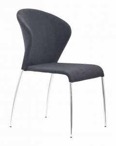 Zuo 100042 Oulu Dining Chair (set Of 4) Graphite