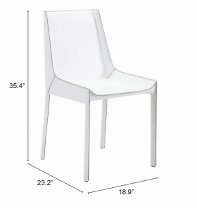 Zuo 100649 Fashion Dining Chair (set Of 2) White