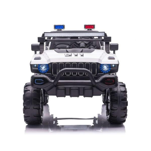 Dti QLS618_white 12v Police Truck Ride On 2 Seater With Parental Remot