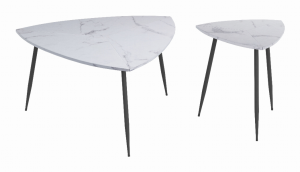 Zuo 101882 Set Of 2 Cavaldos Accent Tables White