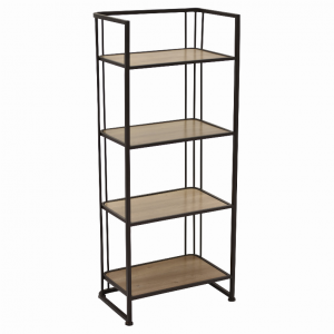 Plutus PBTH94480 Metal With Wood Plant Stand In Brown Metal