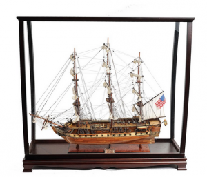 Old T097A U.s.s. Constitution Midsize-scaled Model Ship With Display C