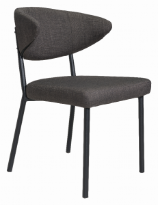 Zuo 100764 Pontus Dining Chair (set Of 2) Charcoal Gray