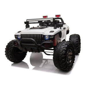 Dti QLS-618B_white 12v Off Road 2 Seater Ride On Truck With Parental R