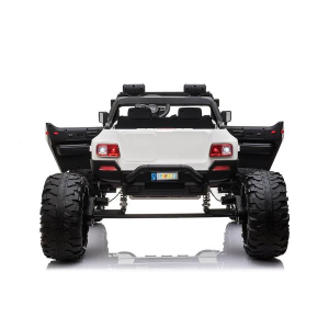 Dti QLS-618B_white 12v Off Road 2 Seater Ride On Truck With Parental R