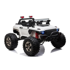 Dti QLS-618B_white 12v Off Road 2 Seater Ride On Truck With Parental R