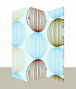 Homeroots.co 274626 1 X 48 X 72 Multi Color Wood Canvas Sphere  Screen