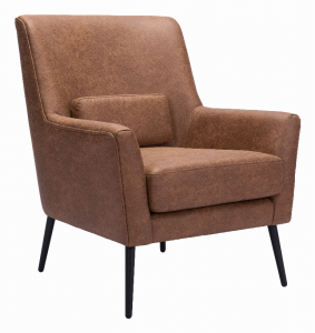 Zuo 109049 Ontario Accent Chair Vintage Brown