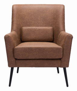 Zuo 109049 Ontario Accent Chair Vintage Brown