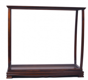 Old P095 Display Case For Midsize Tall Ship Classic Brown