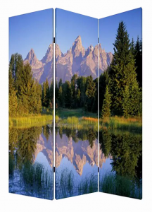 Homeroots.co 274633 1 X 48 X 72 Multi Color Wood Canvas Mountain Peaks