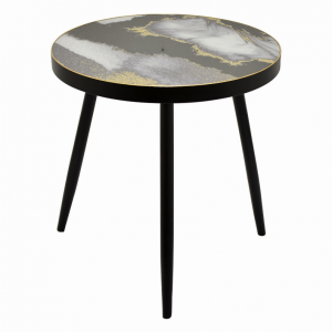 Plutus PBTH94650 Wood Decorative Table In Black Wood