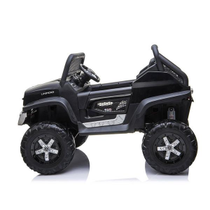 Dti UN101_black 12v Mercedes Benz Unimog Ride On Car 2 Seaters With Pa