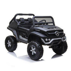 Dti UN101_black 12v Mercedes Benz Unimog Ride On Car 2 Seaters With Pa