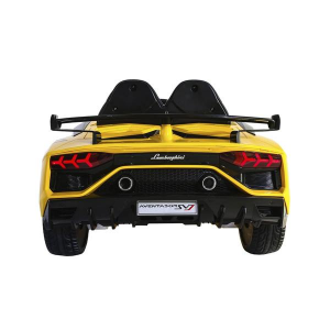 Dti HL328_yellow 12v Lamborghini Aventador Ride On Car 1 Seater With P