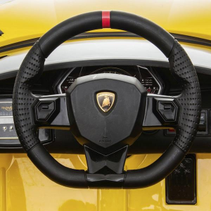 Dti HL328_yellow 12v Lamborghini Aventador Ride On Car 1 Seater With P