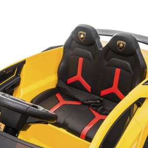 Dti HL328_yellow 12v Lamborghini Aventador Ride On Car 1 Seater With P