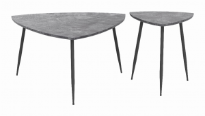 Zuo 101883 Set Of 2 Normandy Accent Tables Gray