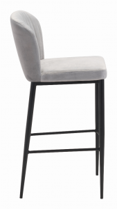 Zuo 101177 Tolivere Bar Chair (set Of 2) Gray