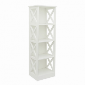 Plutus PBTH92945 Storage Rack-white In White Wood