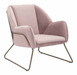 Zuo 101154 Stanza Arm Chair Pink