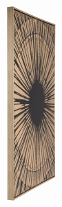 Zuo A12194 Gold Sunburst Canvas Black  Gold