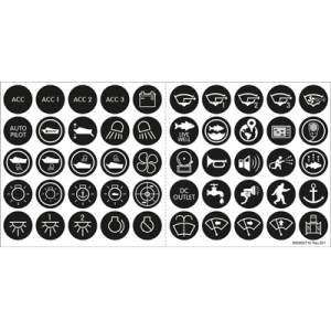 Seawide BS-4230 Label Kit, 50 Icon, For 41804181