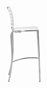 Zuo 333071 Criss Cross Bar Chair (set Of 2) White