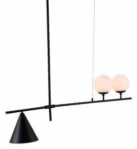 Zuo 56113 Richiza Ceiling Lamp Black