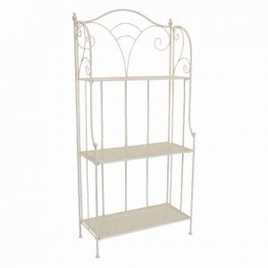 Plutus PBTH92373 Metal Plant Stand In White Metal