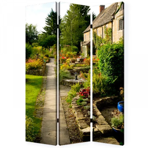 Homeroots.co 274663 1 X 48 X 72 Multi Color Wood Canvas English Garden