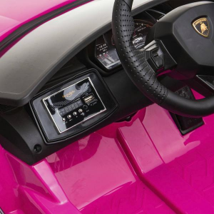 Dti HL328_pink 12v Lamborghini Aventador Ride On Car 1 Seater With Par