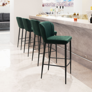 Zuo 101104 Tolivere Bar Chair (set Of 2) Green