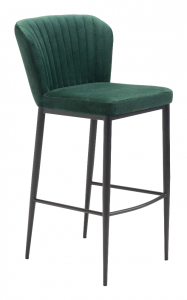 Zuo 101104 Tolivere Bar Chair (set Of 2) Green