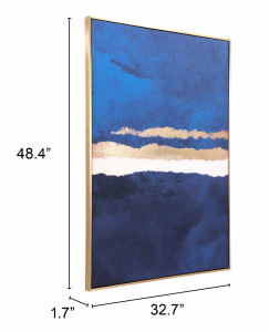 Zuo A12193 Ocean Horizon Canvas Multicolor