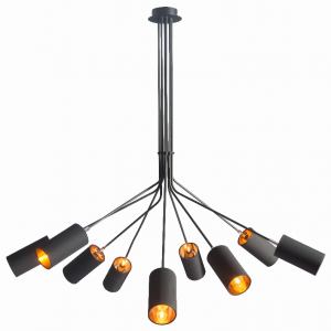 Zuo 50214 Ambition Ceiling Lamp Black